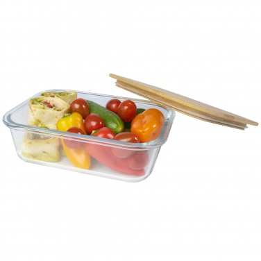 Logotrade corporate gift picture of: Roby glass lunch box with bamboo lid