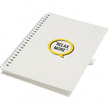 Logotrade promotional merchandise image of: Dairy Dream A5 size reference recycled milk cartons spiral notebook