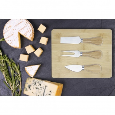 Logotrade advertising product picture of: Ement bamboo cheese board and tools