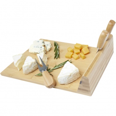 Logotrade promotional merchandise photo of: Mancheg bamboo magnetic cheese board and tools