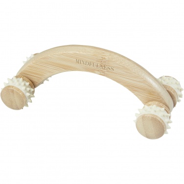 Logo trade corporate gifts image of: Volu bamboo massager