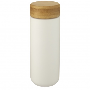 Logo trade promotional items picture of: Lumi 300 ml ceramic tumbler with bamboo lid