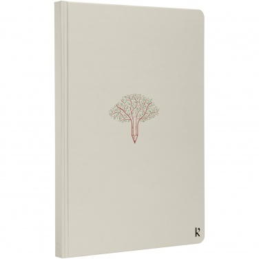 Logo trade promotional item photo of: Karst® A5 stone paper hardcover notebook - lined