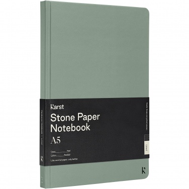 Logotrade business gifts photo of: Karst® A5 stone paper hardcover notebook - lined