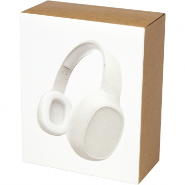 Logo trade corporate gifts picture of: Riff wheat straw Bluetooth® headphones with microphone