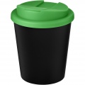 Americano® Espresso Eco 250 ml recycled tumbler with spill-proof lid, Solid black / Green