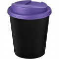 Americano® Espresso Eco 250 ml recycled tumbler with spill-proof lid, Solid black / Purple