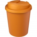 Americano® Espresso Eco 250 ml recycled tumbler with spill-proof lid, Orange