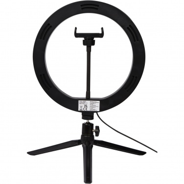 Logo trade corporate gifts image of: Studio ring light for selfies and vlogging with phone holder and tripod