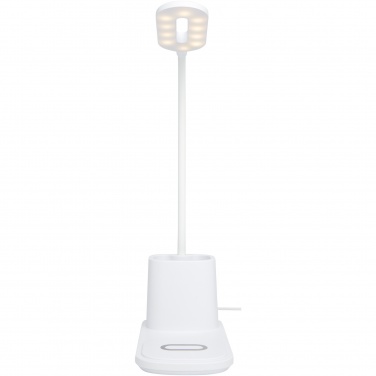 Logo trade promotional items image of: Bright desk lamp and organizer with wireless charger