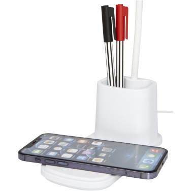 Logo trade promotional items picture of: Bright desk lamp and organizer with wireless charger