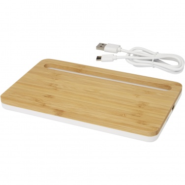 Logo trade business gift photo of: Medake 10W bamboo wireless charger