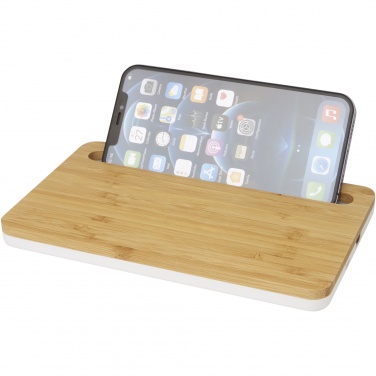 Logo trade promotional merchandise image of: Medake 10W bamboo wireless charger