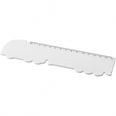 Logo trade advertising products picture of: Tait 15 cm lorry-shaped recycled plastic ruler