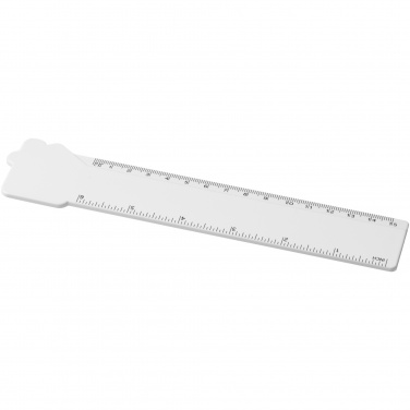 Logo trade advertising product photo of: Tait 15 cm house-shaped recycled plastic ruler