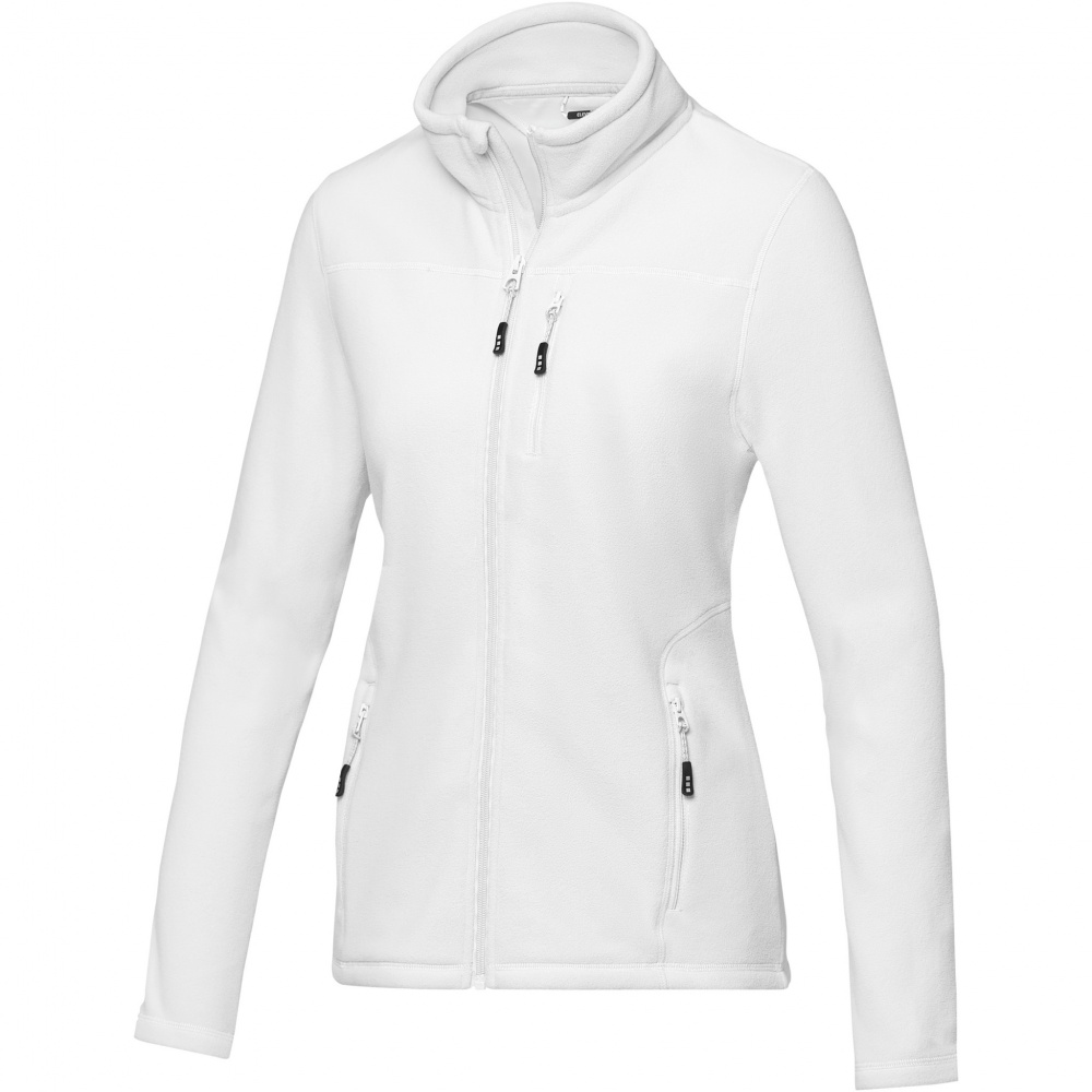 Logo trade promotional products picture of: Amber women's GRS recycled full zip fleece jacket