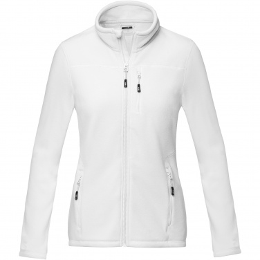 Logo trade promotional merchandise image of: Amber women's GRS recycled full zip fleece jacket