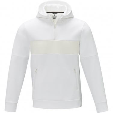 Logo trade promotional giveaways picture of: Sayan men's half zip anorak hooded sweater