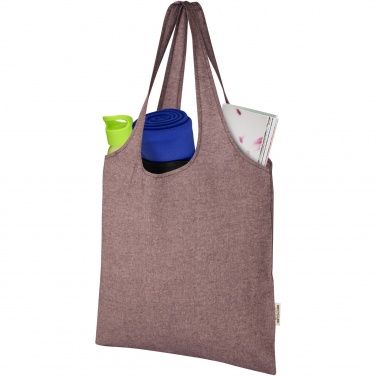 Logotrade promotional item image of: Pheebs 150 g/m² recycled cotton trendy tote bag 7L