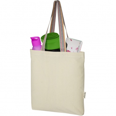 Logo trade promotional items picture of: Rainbow 180 g/m² recycled cotton tote bag 5L