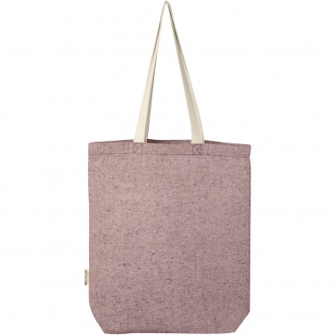 Logotrade business gift image of: Pheebs 150 g/m² recycled cotton tote bag with front pocket 9L