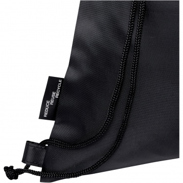 Logotrade corporate gift image of: Ash recycled foldable drawstring bag 7L