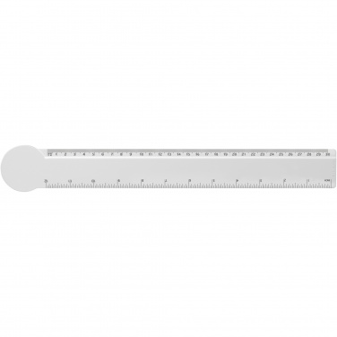 Logo trade promotional item photo of: Tait 30cm circle-shaped recycled plastic ruler