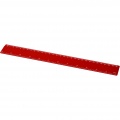 Refari 30 cm recycled plastic ruler, Red