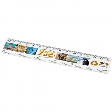 Logotrade promotional merchandise picture of: Refari 15 cm recycled plastic ruler