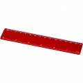 Refari 15 cm recycled plastic ruler, Red