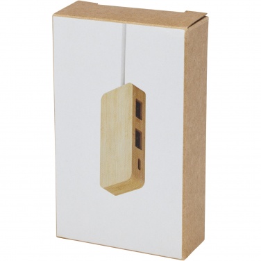 Logotrade promotional item picture of: Tapas bamboo USB hub