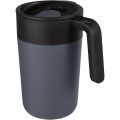 Nordia 400 ml double-wall recycled mug, Grey