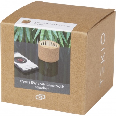 Logo trade promotional products picture of: Cerris 5W cork Bluetooth® speaker