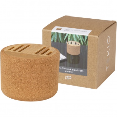 Logo trade corporate gifts picture of: Cerris 5W cork Bluetooth® speaker