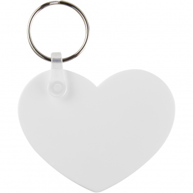 Logotrade advertising product image of: Tait heart-shaped recycled keychain