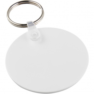 Logotrade promotional giveaway image of: Tait circle-shaped recycled keychain