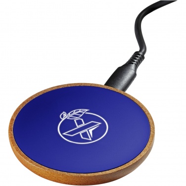 Logotrade promotional merchandise picture of: SCX.design W13 10W wooden wireless charging station