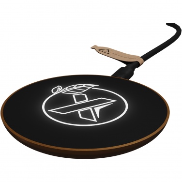 Logo trade promotional giveaways picture of: SCX.design W13 10W wooden wireless charging station