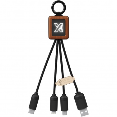 Logo trade corporate gifts picture of: SCX.design C19 wooden easy to use cable