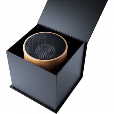 Logo trade promotional gifts image of: SCX.design S27 3W wooden ring speaker