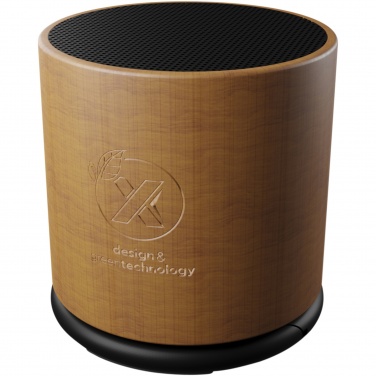 Logotrade promotional item image of: SCX.design S27 3W wooden ring speaker