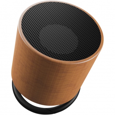 Logo trade advertising products picture of: SCX.design S27 3W wooden ring speaker