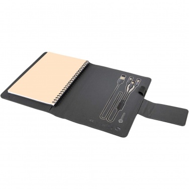 Logo trade advertising product photo of: SCX.design O16 A5 light-up notebook power bank