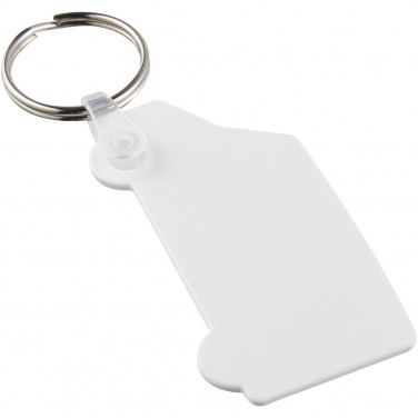 Logo trade promotional merchandise image of: Tait van-shaped recycled keychain