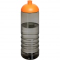 H2O Active® Eco Treble 750 ml dome lid sport bottle , Charcoal / Orange