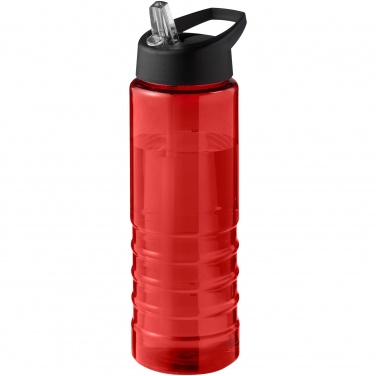 Logo trade corporate gifts picture of: H2O Active® Eco Treble 750 ml spout lid sport bottle 