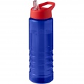 H2O Active® Eco Treble 750 ml spout lid sport bottle , Blue / Red