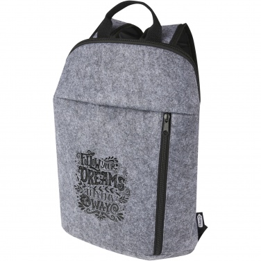 Logo trade promotional giveaways picture of: Felta GRS recycled felt cooler backpack 7L