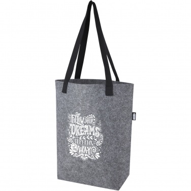 Logo trade advertising products picture of: Felta GRS recycled felt tote bag with wide bottom 12L