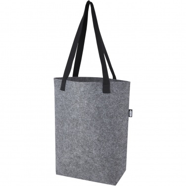 Logo trade promotional products image of: Felta GRS recycled felt tote bag with wide bottom 12L